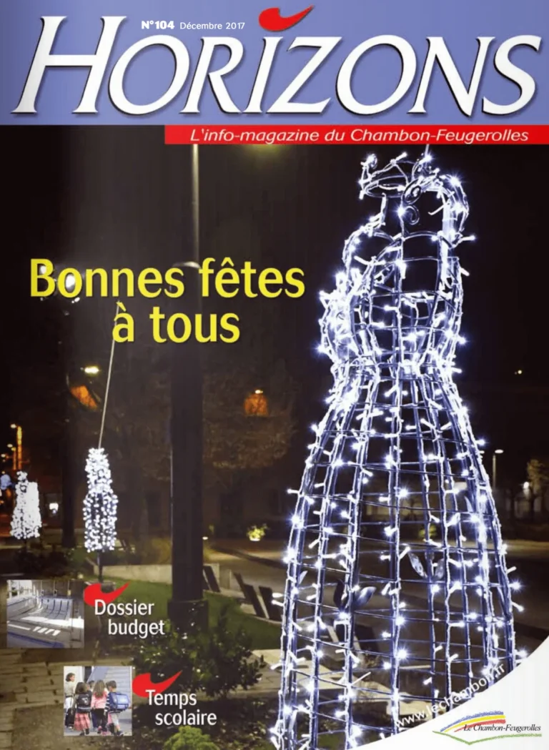 Magazine horizons - chambon feugerolles - Décembre 2017